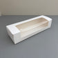 50PCS White Pastry Box with Clear Window