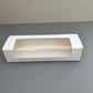 50PCS White Pastry Box with Clear Window