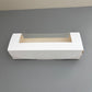 50PCS White Pastry Box with Clear Window