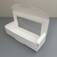 50PCS White Pastry Box with Clear Window