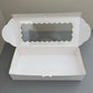 50PCS White Cookies & Chocolate Covered Strawberry Bakery Box with Window