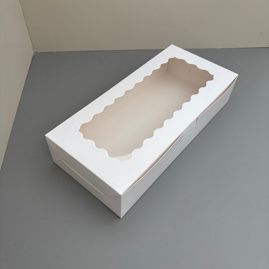50PCS White Cookies & Chocolate Covered Strawberry Bakery Box with Window