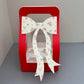 10PCS Valentine's Day Red 4-cupcakes Box with Bow Tie