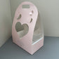 5 Boxes Pink Butterfly & Heart Cake Flower Box
