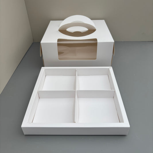 20PCS 4-compartments mini cake box