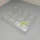 10PCS Gold 12-chocolates Paper Box with Clear Lid and Clear Insert