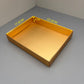 10PCS Gold 12-chocolates Paper Box with Clear Lid and Clear Insert