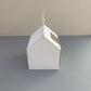 White Cupcake Window Handle Box With Paper Insert
