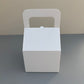 White Cupcake Window Handle Box With Paper Insert