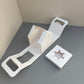 White Cupcake Window Handle Box With Paper Insert
