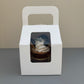 White Cupcake Window Handle Box With Paper Insert