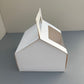 White Cupcake Window Handle Box With Paper Insert