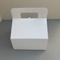White Cupcake Window Handle Box With Paper Insert