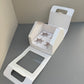 White Cupcake Window Handle Box With Paper Insert