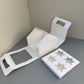 White Cupcake Window Handle Box With Paper Insert