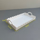 20PCS White Paper Handle Dessert Bakery Box with Insert