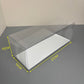 20PCS Long Cake Dessert Clear Box with Paper Board