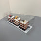 20PCS Long Cake Dessert Clear Box with Paper Board
