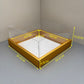 10PCS Square Charcuterie & Food Box Paper Base Box with Clear Cover