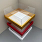 10PCS Square Charcuterie & Food Box Paper Base Box with Clear Cover