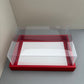 10PCS Rectangle Charcuterie & Food Box Paper Base Box with Clear Cover