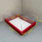 10PCS Rectangle Charcuterie & Food Box Paper Base Box with Clear Cover