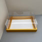 10PCS Rectangle Charcuterie & Food Box Paper Base Box with Clear Cover