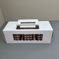 30PCS Rectangle White Paper Window Box with Insert