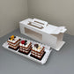 30PCS Rectangle White Paper Window Box with Insert