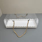 20PCS Rectangle Clear Dessert Box with Gold Rope and Insert