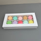 10PCS 10-cells Bonbon Chocolate & Mini Macaroons Drawer Box