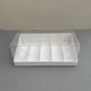 10 Boxes 5-paper Inserts Chocolate Bar & Popsicle Dessert Paper Base Box With Clear Lid