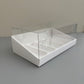 10 Boxes 5-paper Inserts Chocolate Bar & Popsicle Dessert Paper Base Box With Clear Lid