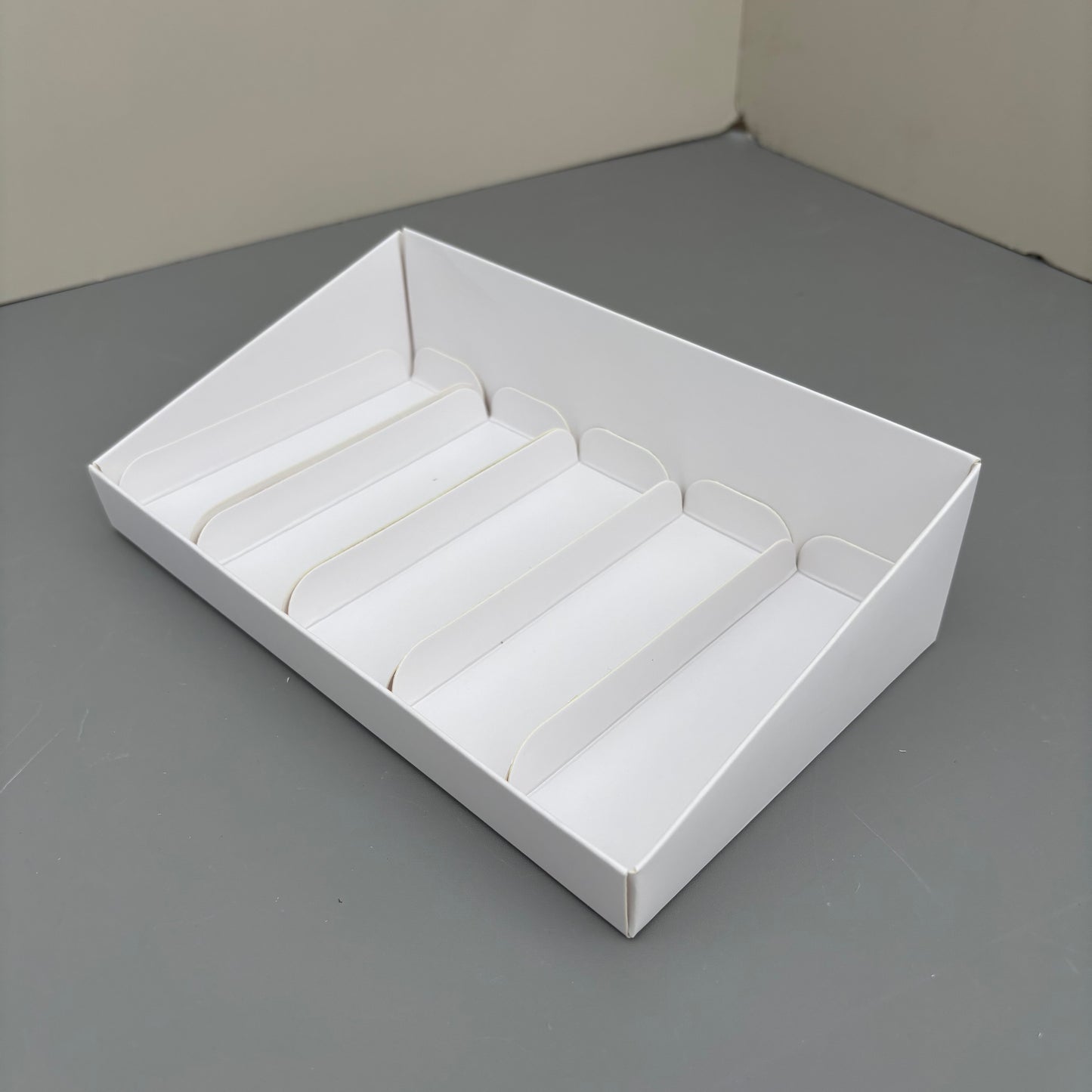 10 Boxes 5-paper Inserts Chocolate Bar & Popsicle Dessert Paper Base Box With Clear Lid