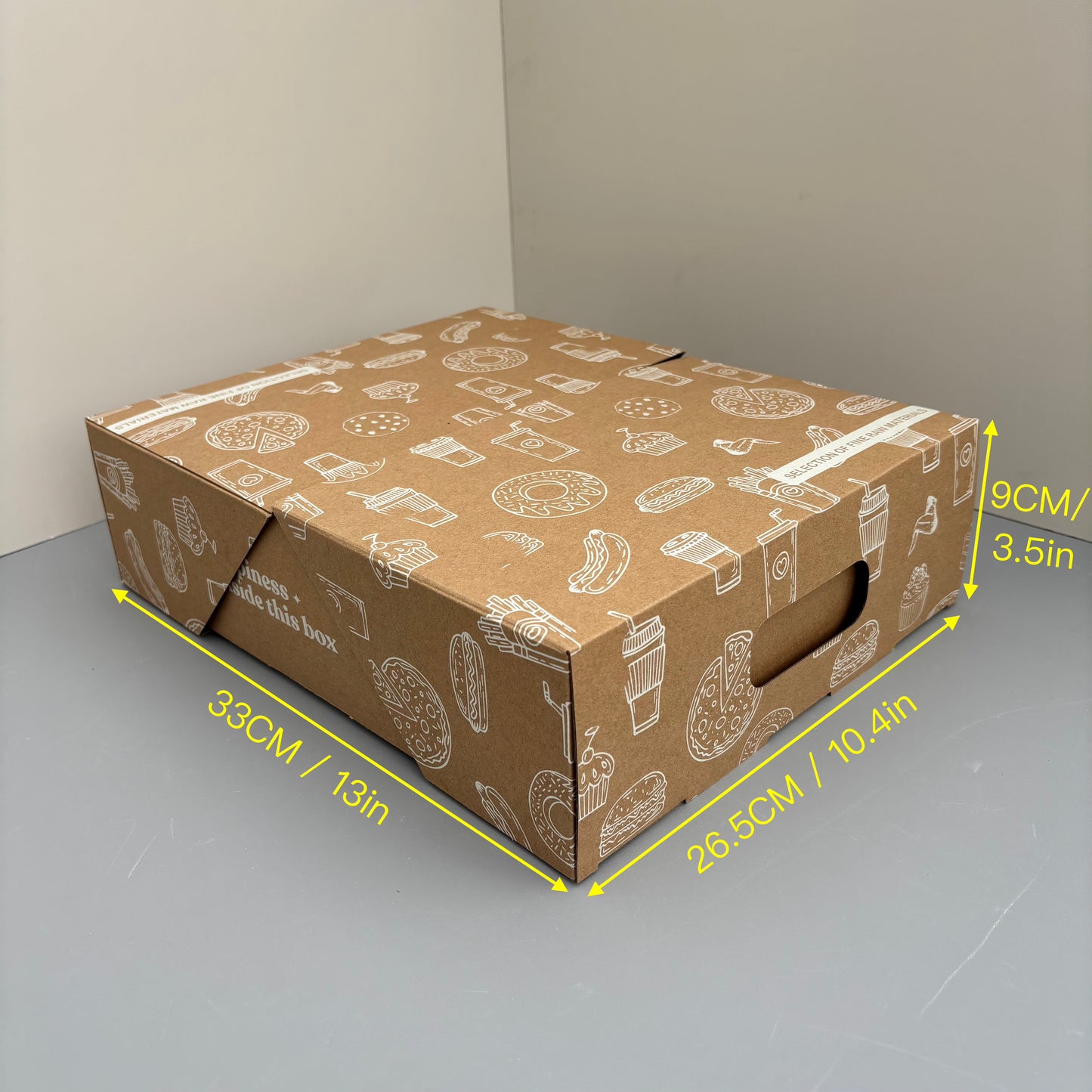 10 Boxes Kraft 2 Pieces Special Drawer Sleeve Box for Charcuterie Food Snack Fruit