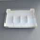 10 Boxes 4-cakesicles paper inserts white base box with clear cover