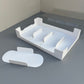 10 Boxes 4-cakesicles paper inserts white base box with clear cover