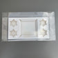 10 Boxes 4-cupcakes & bento cake clear box with paper insert
