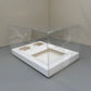 10 Boxes 2-cupcakes & bento cake clear box with paper insert