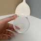 100 sets 200ML acrylic clear round cup with clear spoon