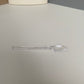 100 sets 200ML acrylic clear round cup with clear spoon