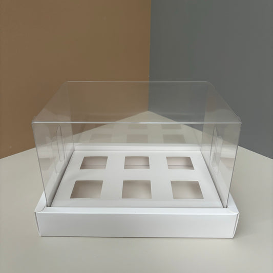 10 boxes 6-count 3.4oz square shooter box with clear lid