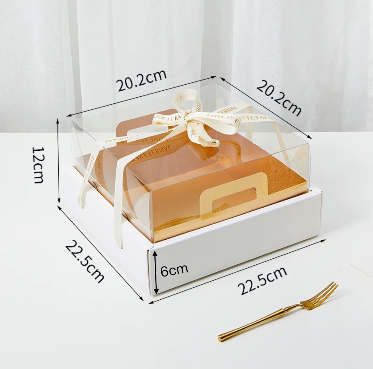 10 boxes small white base box with gold insert and ribbon