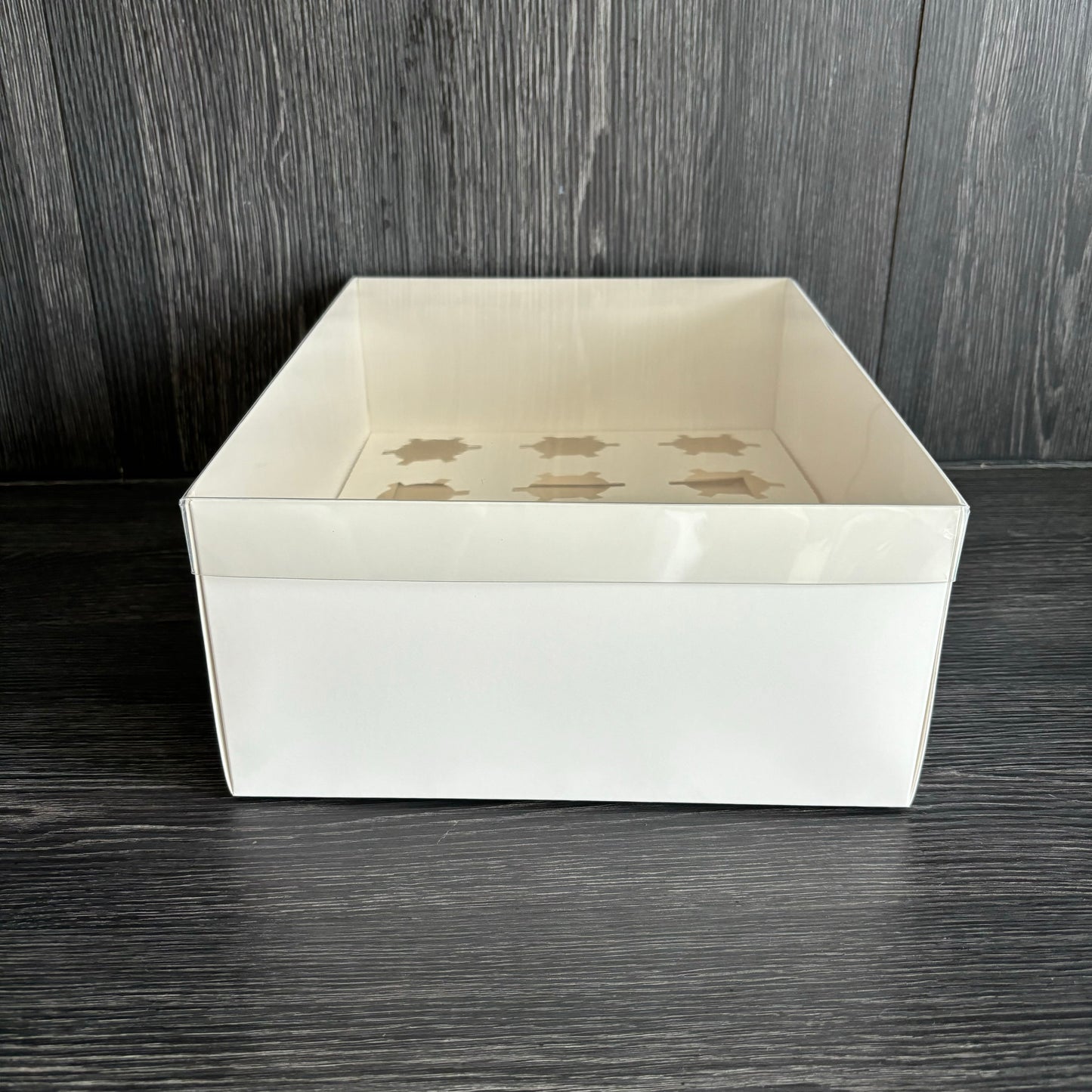 10 boxes 12-cupcake paper base box with clear cover