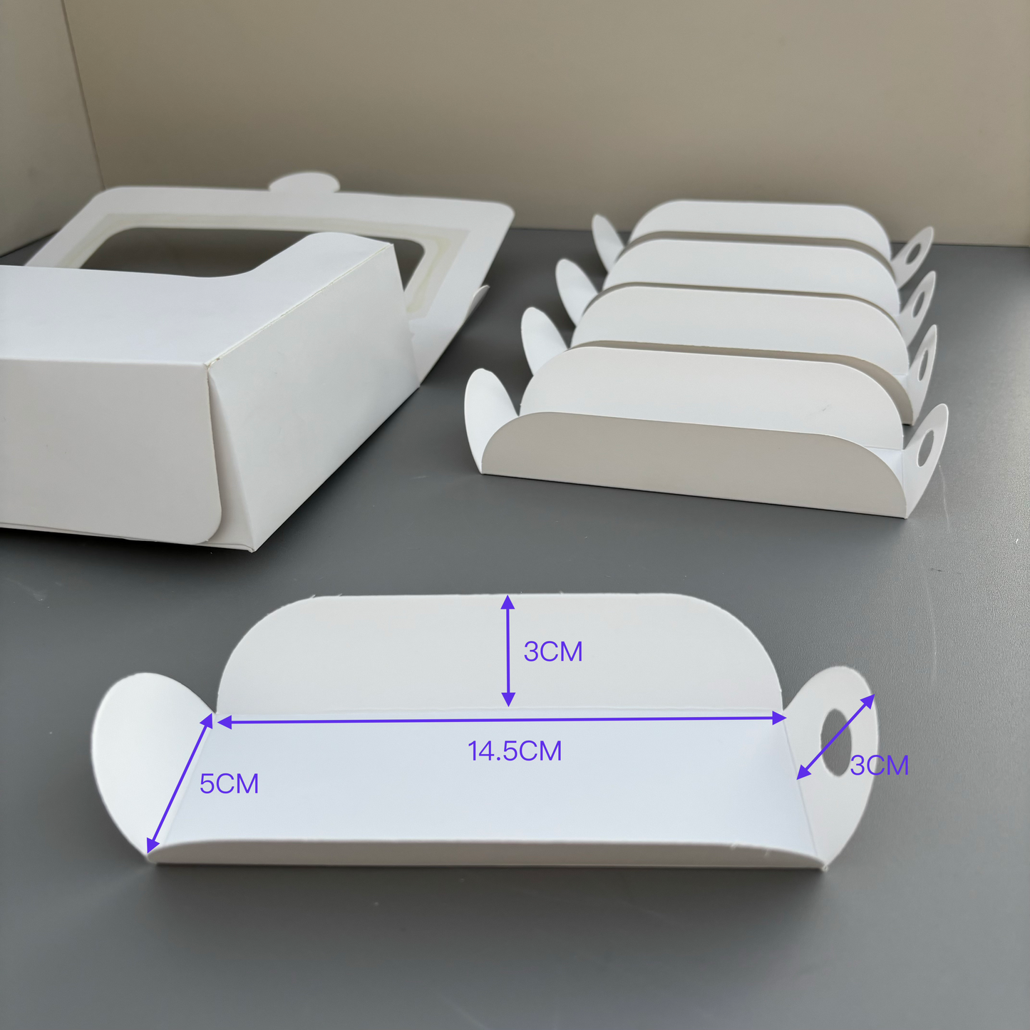 20 boxes small 5-cakesicles box with paper insert