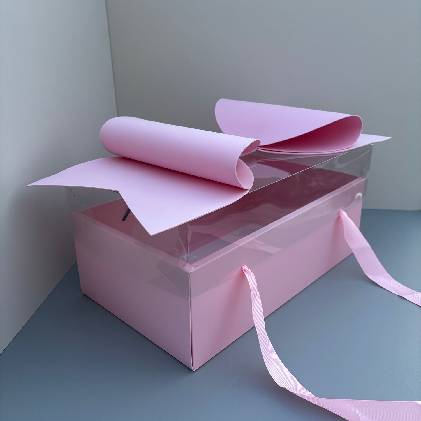 5 boxes Valentine's Day pink gift box with bow tie