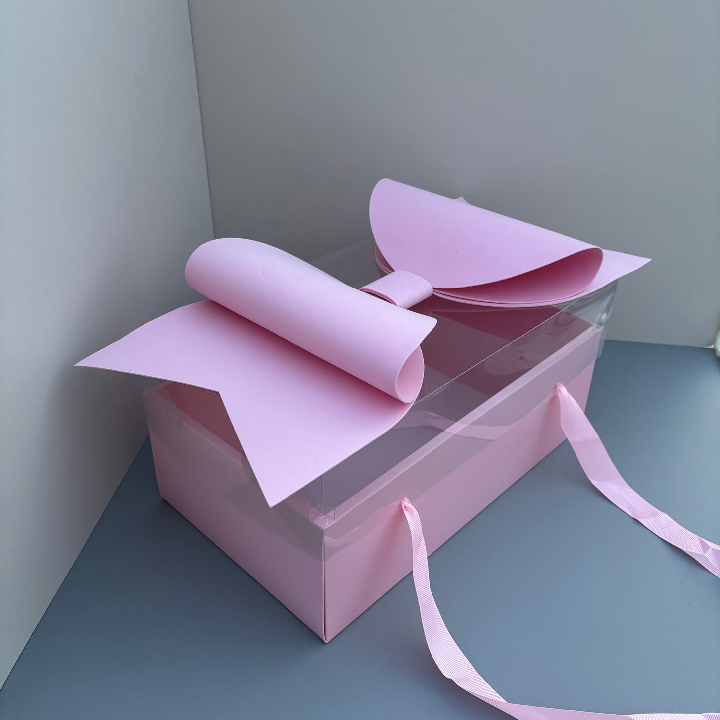 5 boxes Valentine's Day pink gift box with bow tie