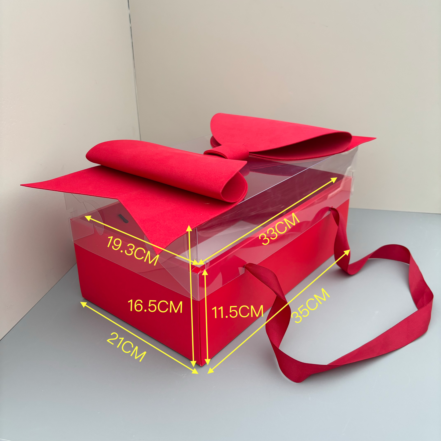 5 boxes Valentine's Day red gift box with bow tie