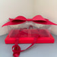 5 boxes Valentine's Day red strawberry & macaroon gift box with bow