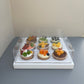 10PCS 9-cupcakes/200ML clear cup paper box with clear lid